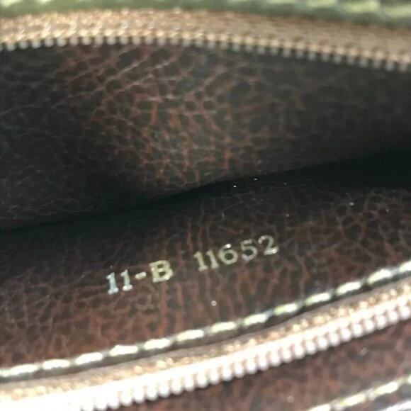 FENDI Hand Bag vintage Bag 2WAY Crossbody Shoulder Bag Leather khaki - Picture 16 of 16